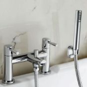 NEW (K314) Alfred Victoria Modern Bath Shower Brass Mixer with Shower Kit. Core Material : Bras...