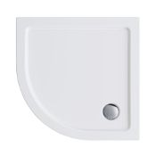 NEW (AA59) 900x900mm Quadrant Lightweight PU Shower Tray. RRP £164.99. Strong & Slimline low ...