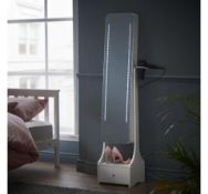 NEW White Illuminating LED Armoire Storage Mirror. 4010233.Illuminating mirror with two LED pa...