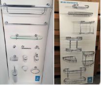 BS132 - 2 x Full Bathroom Accessory Sets RRP £1500