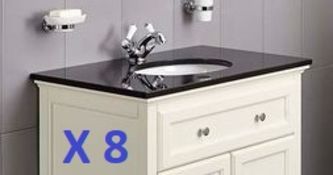 BS117 - 8 x Granite Savoy Worktops with Sinks RRP £2400