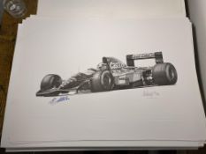 Alan Stammers and Johnny Herbert Signed Limited Edition Print