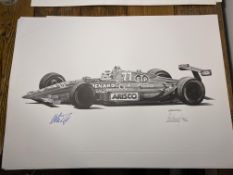 Alan Stammers and Nelson Piquet Signed Limited Edition Print