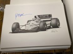 Christian Fittipaldi and Alan Stammers Signed Limited Edition Print
