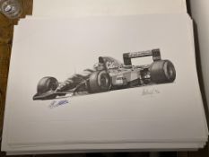 Alan Stammers and Johnny Herbert Signed Limited Edition Print
