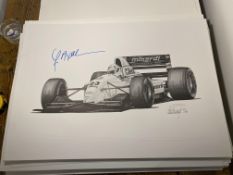 Christian Fittipaldi and Alan Stammers Signed Limited Edition Print