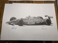 Alan Stammers and Nelson Piquet Signed Limited Edition Print