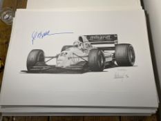 Christian Fittipaldi and Alan Stammers Signed Limited Edition Print