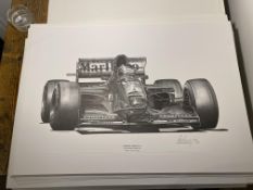 Alan Stammers signed Gerhard Berger Limited Edition Print