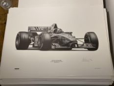 Alan Stammers Signed David Coulthard Limited Edition Print
