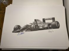 Alan Stammers and Johnny Herbert Signed Limited Edition Print