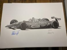 Alan Stammers and Nelson Piquet Signed Limited Edition Print