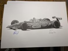 Alan Stammers and Nelson Piquet Signed Limited Edition Print