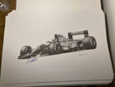 Alan Stammers and Johnny Herbert Signed Limited Edition Print