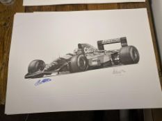 Alan Stammers and Nelson Piquet Signed Limited Edition Print