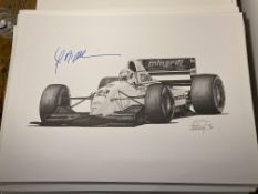 Christian Fittipaldi and Alan Stammers Signed Limited Edition Print