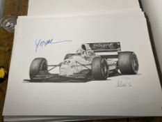 Christian Fittipaldi and Alan Stammers Signed Limited Edition Print