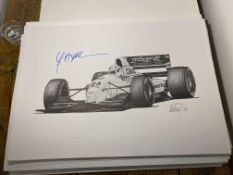 Christian Fittipaldi and Alan Stammers Signed Limited Edition Print
