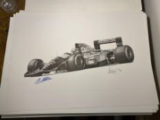 Alan Stammers and Johnny Herbert Signed Limited Edition Print