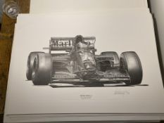 Alan Stammers signed Gerhard Berger Limited Edition Print