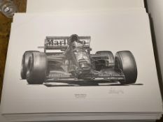 Alan Stammers signed Gerhard Berger Limited Edition Print