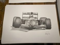 Alan Stammers Signed Michael Schumacher Limited Edition Print