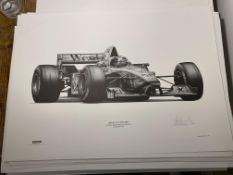 Alan Stammers Signed David Coulthard Limited Edition Print