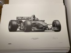 Alan Stammers Signed David Coulthard Limited Edition Print