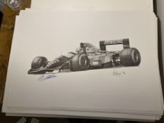 Alan Stammers and Johnny Herbert Signed Limited Edition Print