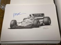 Christian Fittipaldi and Alan Stammers Signed Limited Edition Print