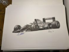 Alan Stammers and Johnny Herbert Signed Limited Edition Print