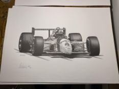 Alan Stammers Signed Emmerson Fittipaldi Limited edition Print