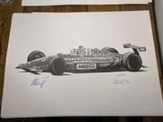 Alan Stammers and Nelson Piquet Signed Limited Edition Print