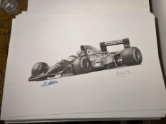 Alan Stammers and Johnny Herbert Signed Limited Edition Print