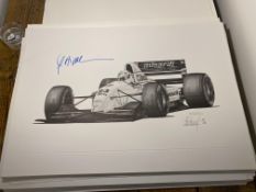 Christian Fittipaldi and Alan Stammers Signed Limited Edition Print