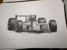 Alan Stammers Signed Emmerson Fittipaldi Limited edition Print