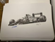 Alan Stammers and Johnny Herbert Signed Limited Edition Print