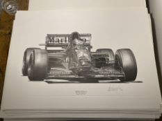 Alan Stammers signed Gerhard Berger Limited Edition Print
