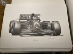 Alan Stammers signed Gerhard Berger Limited Edition Print
