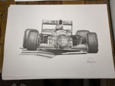 Alan Stammers Signed Michael Schumacher Limited Edition Print
