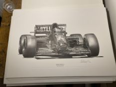 Alan Stammers signed Gerhard Berger Limited Edition Print