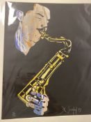 Del Southon Scott Hamilton Limited Edition Silk Screen 79. WITH ADDED LETTER FROM DEL
