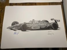 Alan Stammers and Nelson Piquet Signed Limited Edition Print