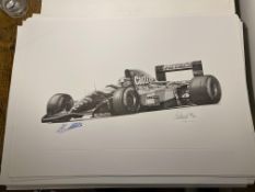 Alan Stammers and Johnny Herbert Signed Limited Edition Print