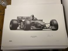 Alan Stammers Signed David Coulthard Limited Edition Print