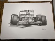 Alan Stammers Signed Michael Schumacher Limited Edition Print