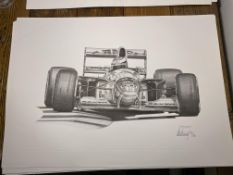 Alan Stammers Signed Michael Schumacher Limited Edition Print