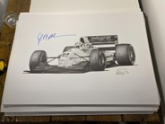 Christian Fittipaldi and Alan Stammers Signed Limited Edition Print