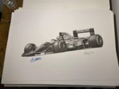 Alan Stammers and Johnny Herbert Signed Limited Edition Print