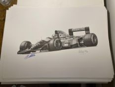 Alan Stammers and Johnny Herbert Signed Limited Edition Print